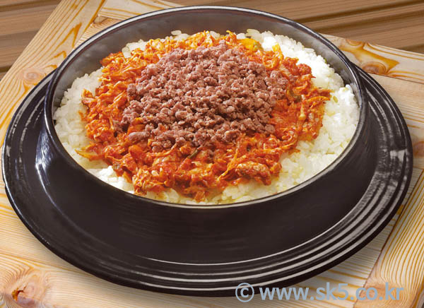 김치불고기비빔돌솥밥